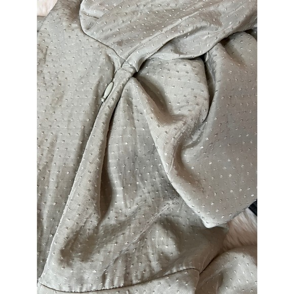 who what wear green polka dots halter neck ruffle cuff long sleeve blouse sz xs - Picture 8 of 11